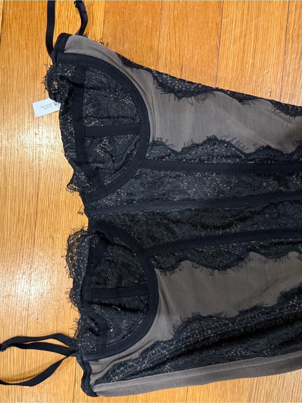 Urban Outfitters Black Sheer Lace Camisole